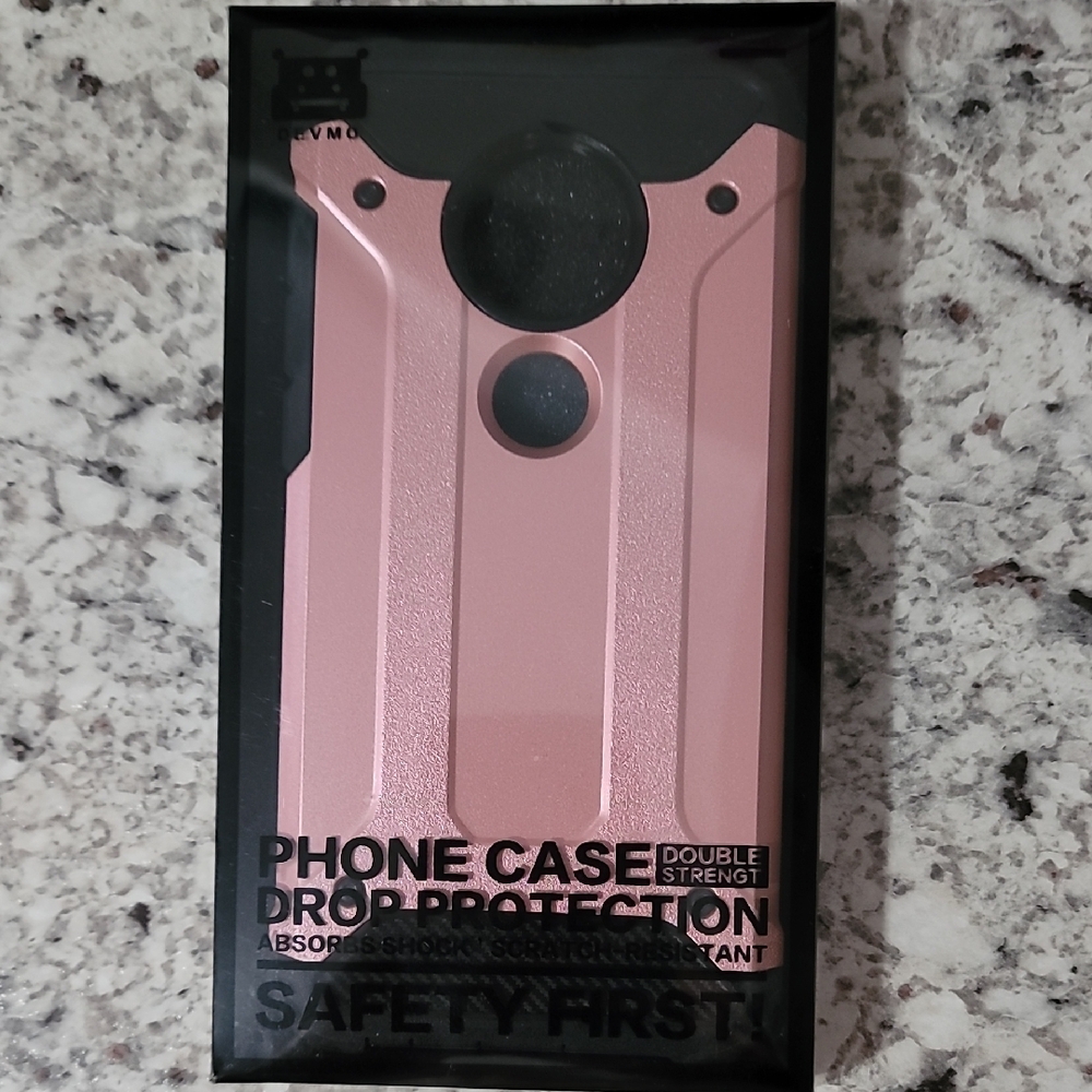Durable Pink Phone Case Motorola Moto G7 - Picture 3 of 4